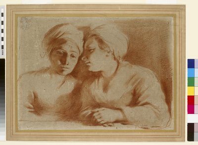 Deux Femmes en Conversation, 17ème siècle - Giovanni Francesco Barbieri